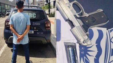 Homem é detido com réplica de arma em frente a escola de Balneário Camboriú