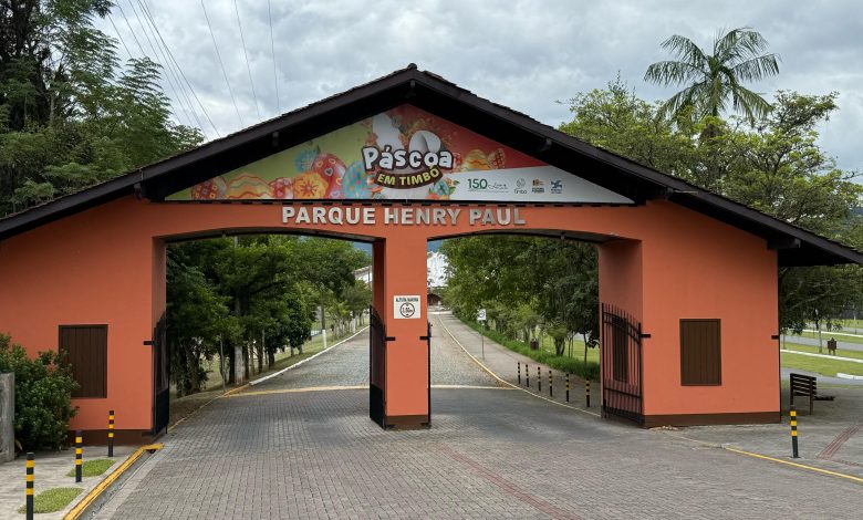 Começa amanhã programação de Páscoa no Parque Henry Paul, em Timbó