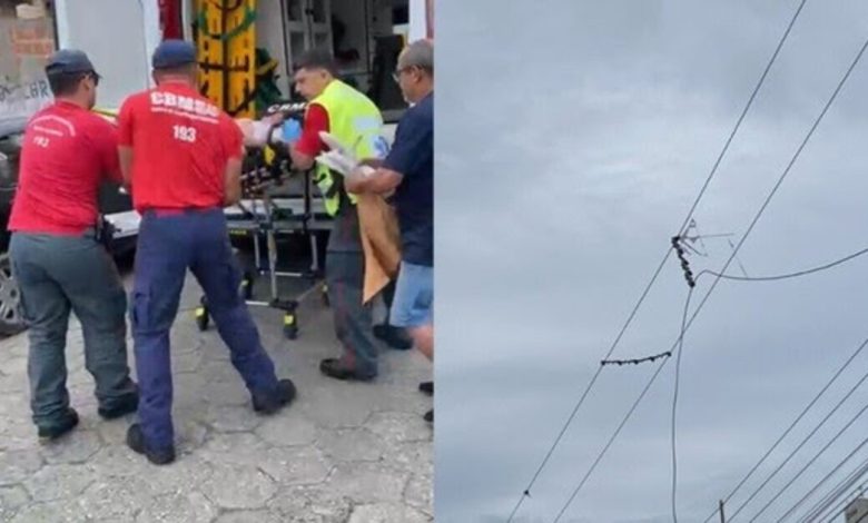 Criança de 8 anos sofre descarga elétrica ao soltar pipa em Itajaí