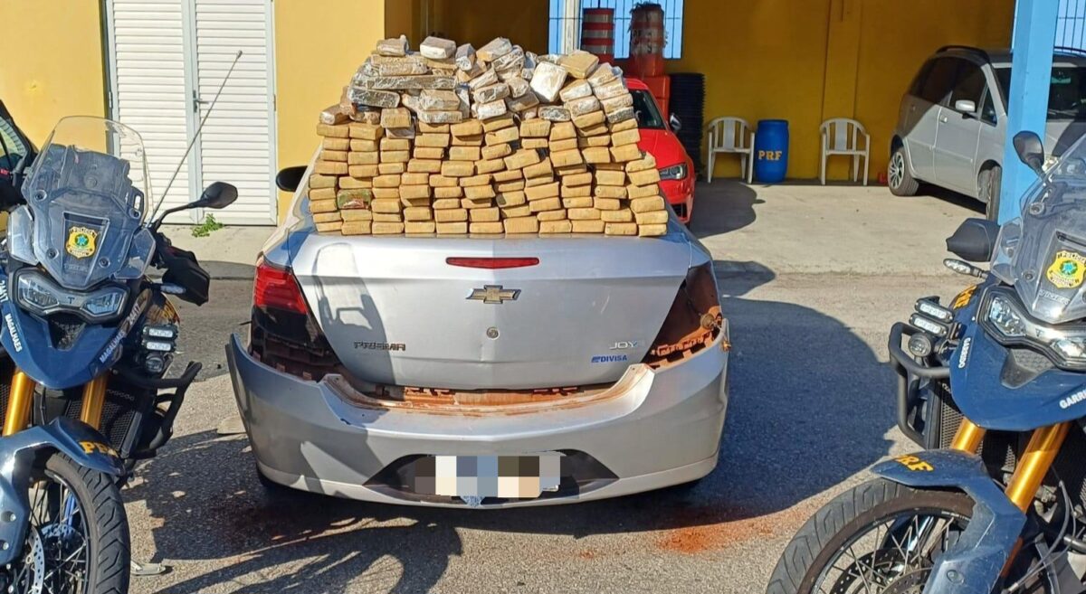 PRF intercepta três carros com maconha durante feriadão em SC; cinco foram presos
