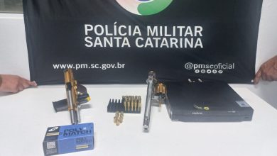 Colecionador de armas é preso após disparos em confraternização em Rio do Sul