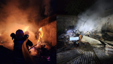 Incêndio destrói depósito e canil nos fundos de residência em Timbó