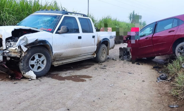 Colisão frontal em Vitor Meireles deixa mulher e criança feridas