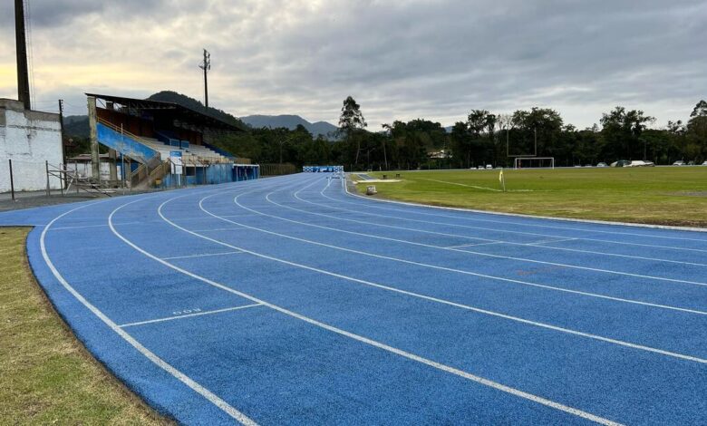 A pista de atletismo de Timbó será aberta para caminhadas aos finais de semana e feriados