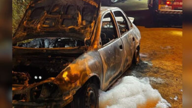 Quatro corpos são encontrados carbonizados dentro de carro em SC