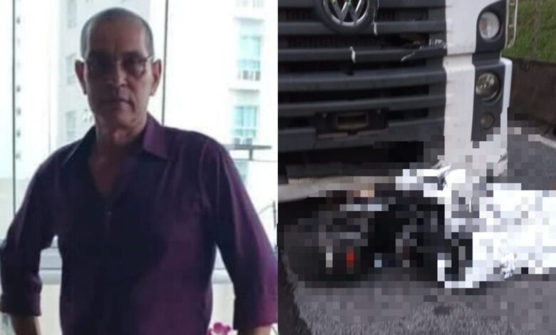 Identificado homem morto atropelado por carreta na BR-101