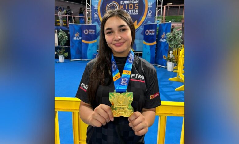 Atleta de Indaial é campeã de campeonato europeu de Jiu-Jitsu
