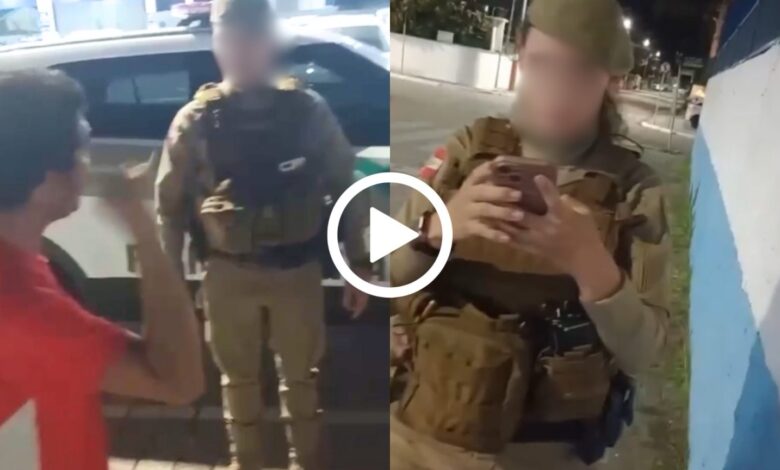 Vídeo gravado por casal em situação de rua reforça conduta correta da PM em Navegantes