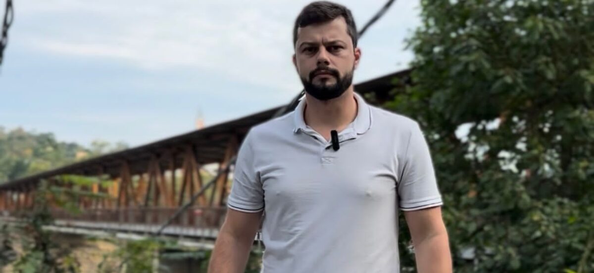 Dois anos após laudo da Defesa Civil, vereador cobra obras na Ponte do Salto, em Blumenau