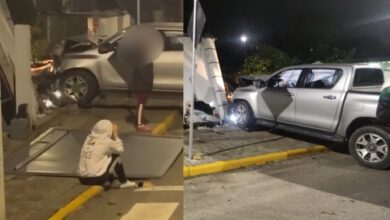 “Não aguento mais morar aqui”: condutor bêbado colide contra muro de residência e causa prejuízos em Timbó
