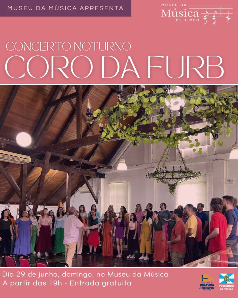 Música e emoção na noite timboense: Coro da FURB se apresenta no Museu da Música