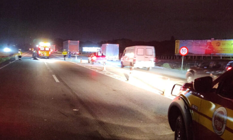 Idosa de 75 anos morre atropelada na BR-470, em Gaspar