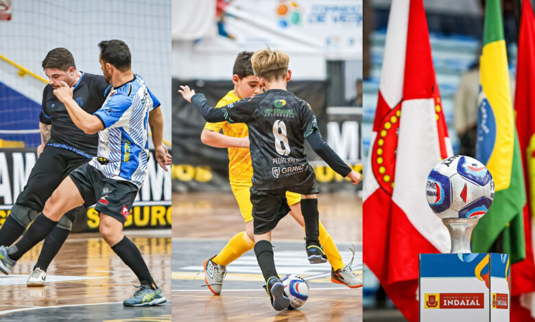 Abertura do 13º Campeonato Indaialense de Futsal movimenta o Ginásio Sérgio Luiz Petters