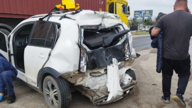 Colisão entre carro e caminhão na BR-470, em Rio do Sul, deixa condutor ferido