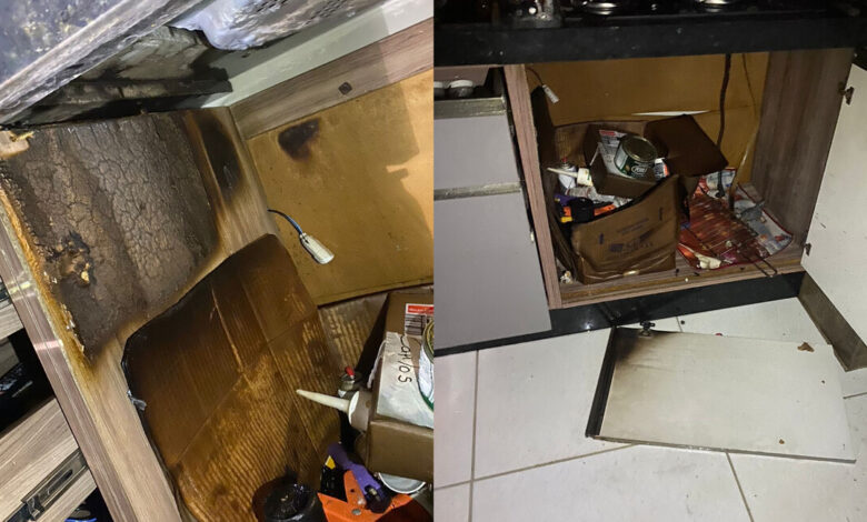 Homem sofre queimaduras graves durante princípio de incêndio em residência em Indaial