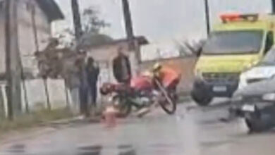 Motociclista fica ferido em mais um acidente na SC-477, em Indaial