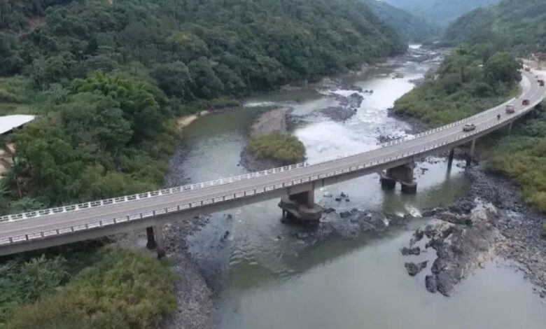 BR-470 terá Pare e Siga por 3 meses para obras na ponte entre Apiúna e Ibirama