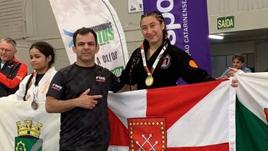 Joguinhos Abertos de SC: Eloá Lopes é ouro duplo e orgulho no tatame!