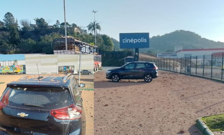 Carro de feirão é o único danificado após vazamento de gás em Blumenau