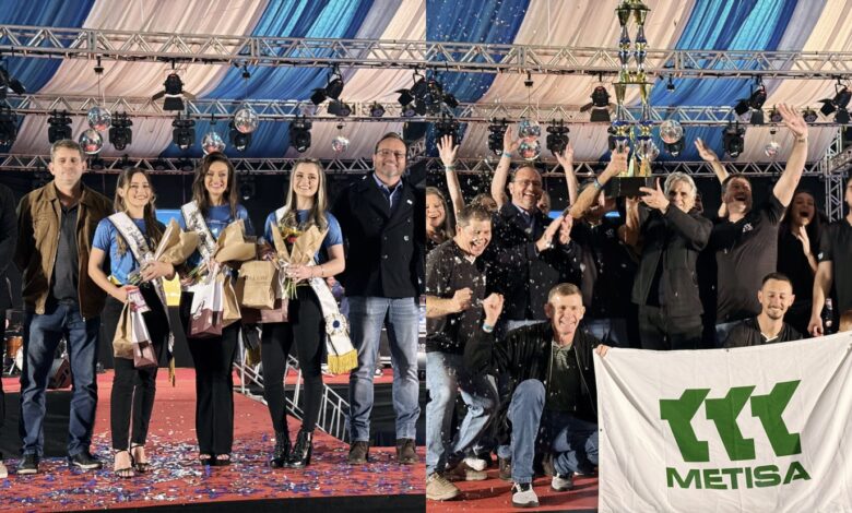 Na festa de encerramento da 34ª OEE, Thaina Moreto é eleita Garota Olimpíada e Metisa conquista o título de campeã geral
