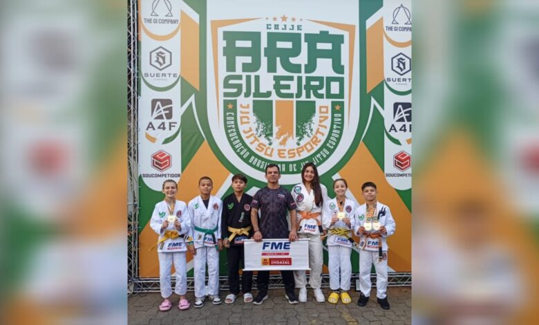Indaial conquista oito medalhas de ouro no Campeonato Brasileiro Kids de Jiu-Jitsu 2025