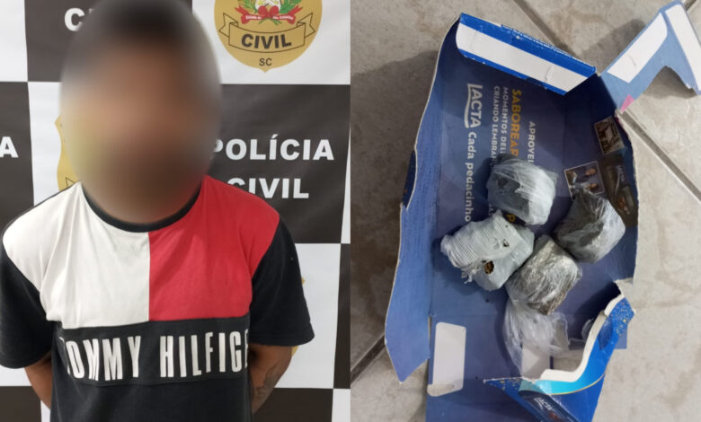 Homem é preso por triplo homicídio em Ilhota e também será investigado por tráfico de drogas