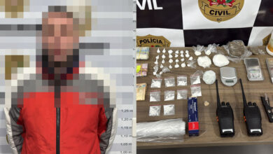 Prisão por tráfico em Rodeio leva polícia a apreensão de drogas em Timbó