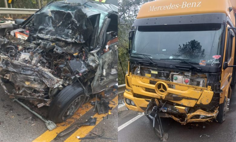 Choque fatal: mulher morre presa às ferragens em rodovia de Ituporanga