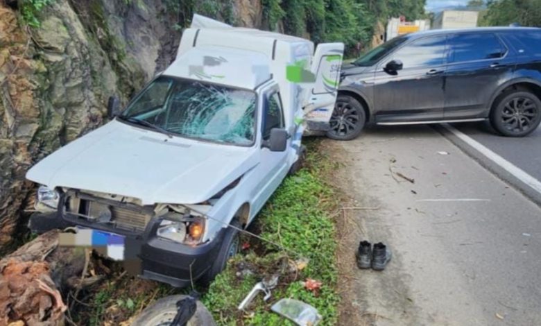 Pane mecânica termina em colisão e deixa ferido na BR-470, em Ibirama