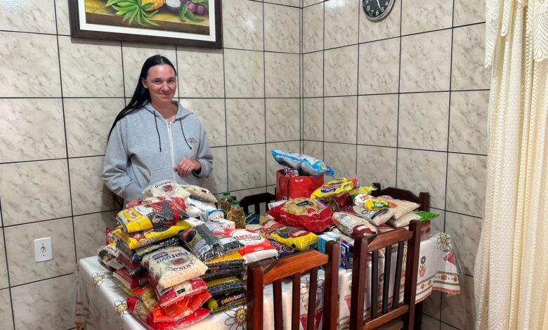 Solidariedade: Academia infantil LKids de Timbó arrecada alimentos para ajudar família