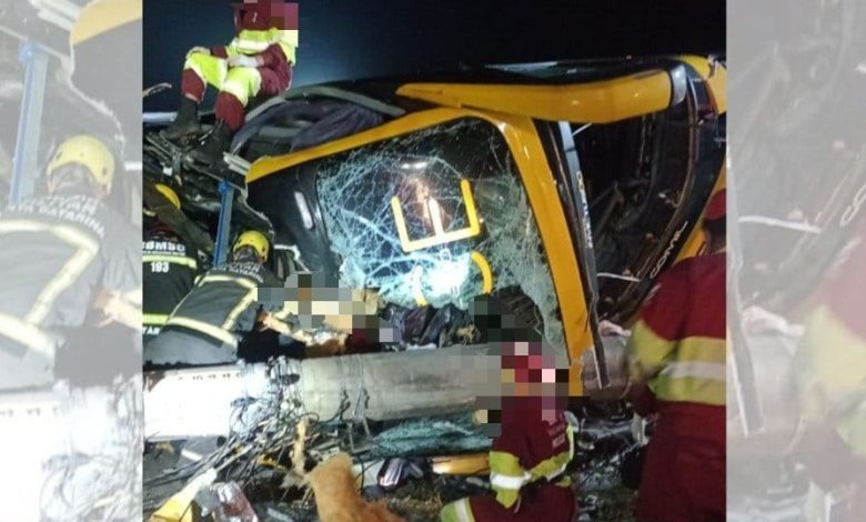 Tragédia na BR-101: acidente com ônibus de turismo deixa um morto e feridos em SC