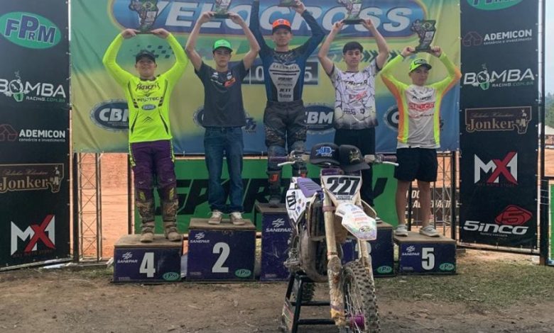 Victor Gabriel, piloto de Indaial, vence etapa do Brasileiro de Velocross
