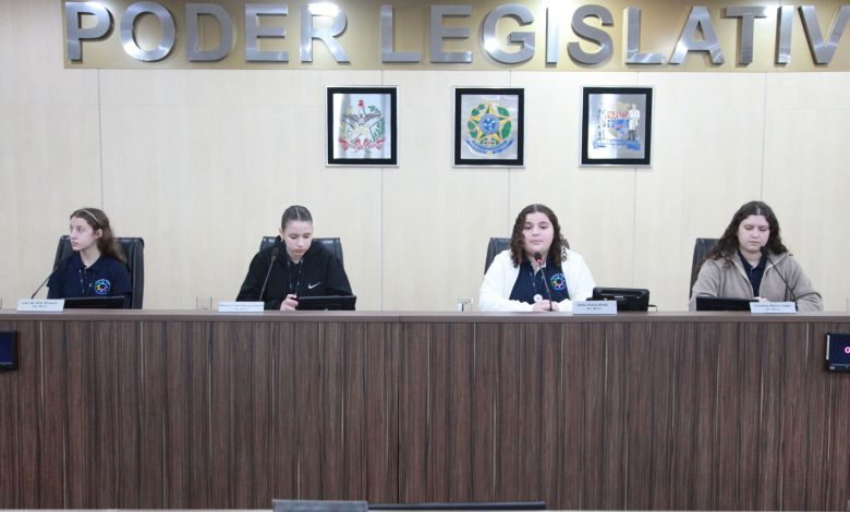 Vereadores Mirins de Blumenau realizam sessão itinerante na Escola Visconde de Taunay