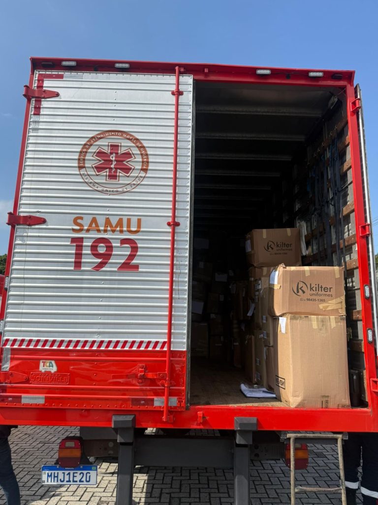 Indaial recebe novos uniformes para o SAMU