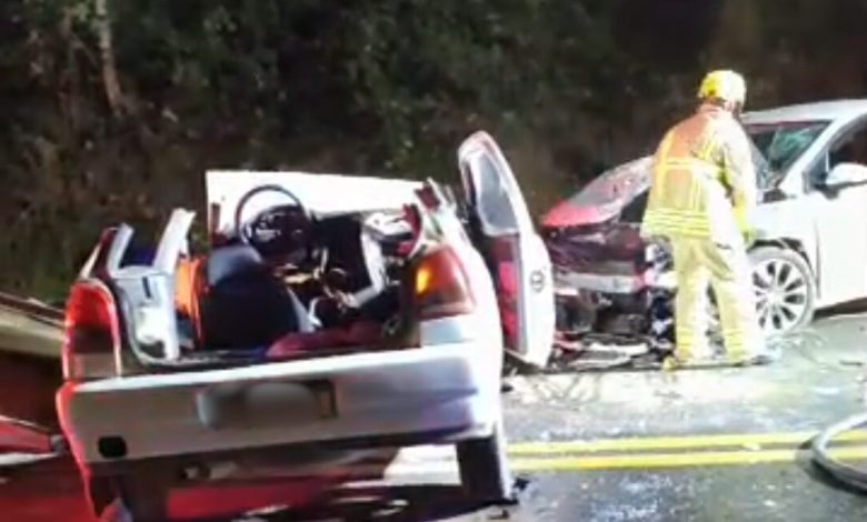 Seis vítimas graves em acidente na BR-470, em Indaial, incluem duas crianças