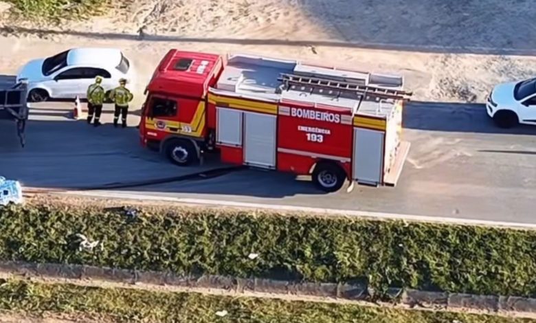 Idoso morre atropelado por carreta em marginal da BR-470, em Navegantes