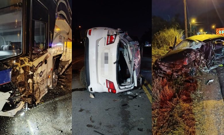 Noite violenta em Ibirama: dois acidentes deixam feridos e jovem de 19 anos morre em capotamento