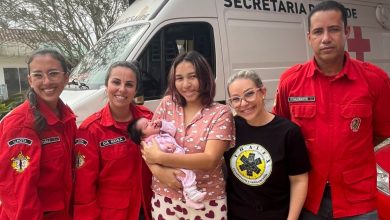 Bebê de 15 dias é salva após engasgo em quartel dos Bombeiros de Ilhota