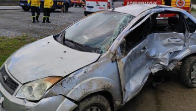 Colisão na BR-470 deixa cinco pessoas feridas, em Gaspar