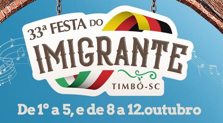 33ª Festa do Imigrante de Timbó terá mais de 80 atrações e promete ser a maior da história