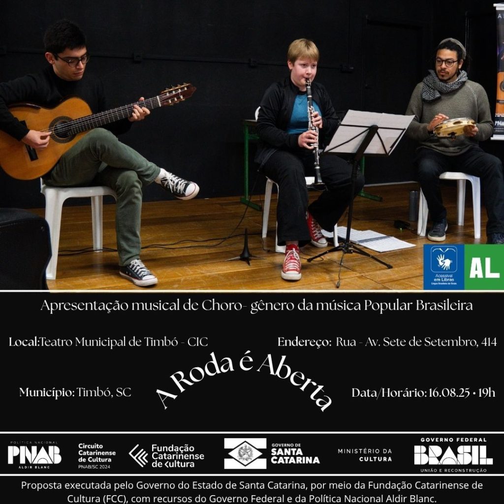 Teatro Municipal de Timbó recebe espetáculo “A Roda é Aberta”: entrada é gratuita
