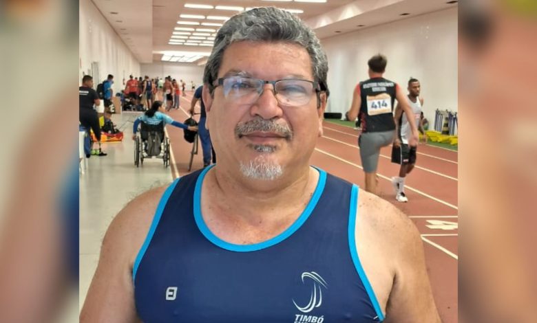 Silvio dos Anjos representa a cidade de Timbó no Circuito Nacional de Atletismo Paralímpico