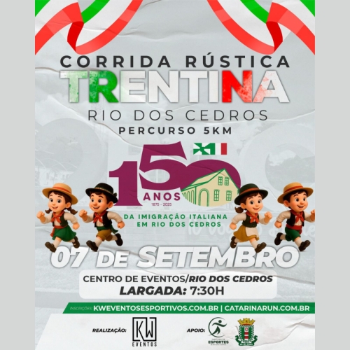Saúde, tradição e integração: vem aí a Corrida Rústica Trentina 2025!