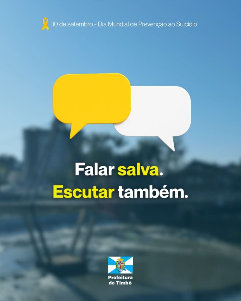 Timbó destaca papel do CAPS no Dia Mundial de Prevenção ao Suicídio