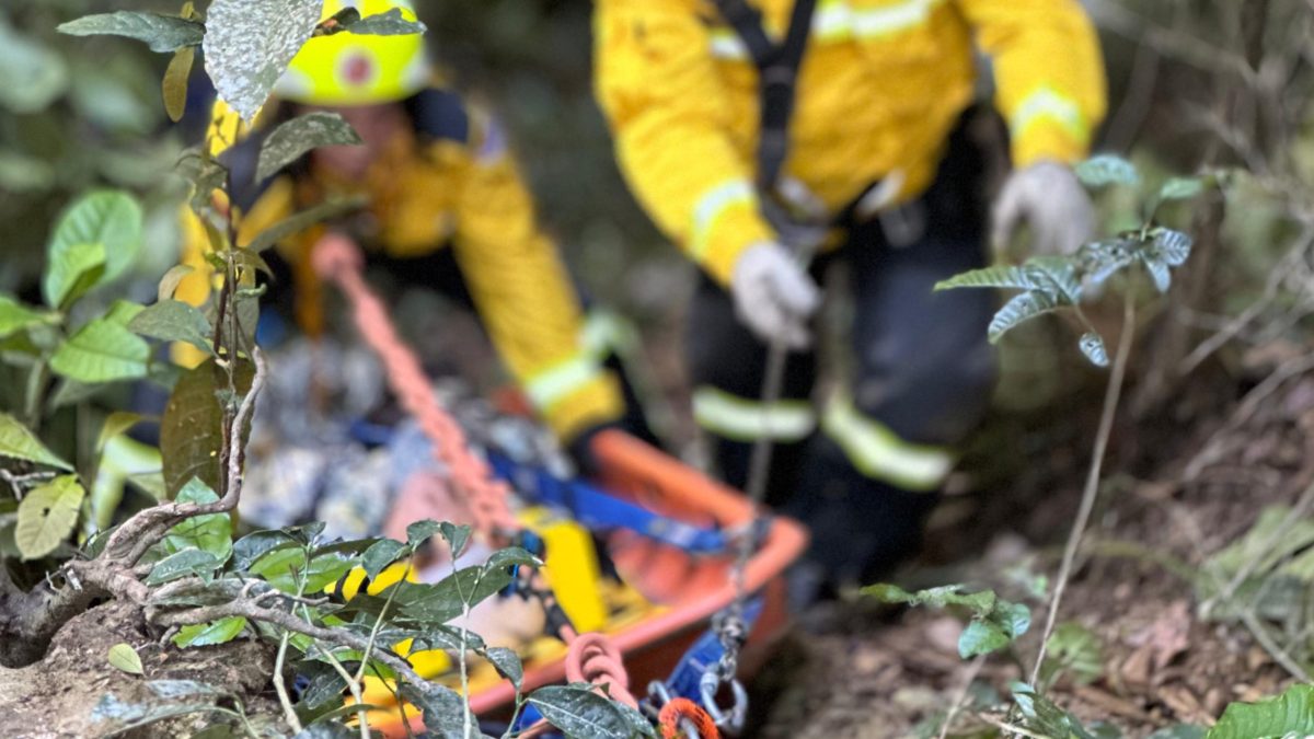 Queda de cerca de 20 metros deixa mulher com fratura exposta em ribanceira de Blumenau
