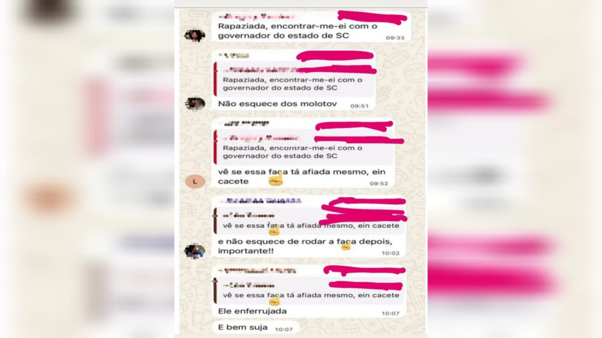 Polícia investiga ameaças contra governador Jorginho Mello em grupo de WhatsApp