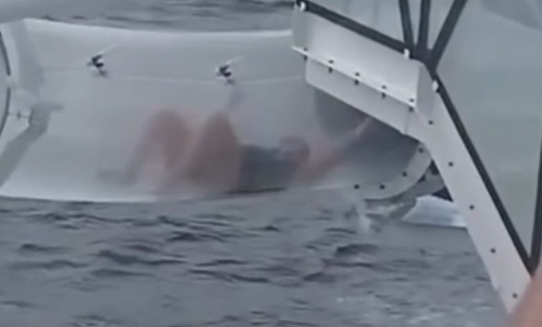 Passageira de cruzeiro fica presa em toboágua a 48 metros de altura