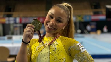 Flávia Saraiva conquista ouro na trave da Copa do Mundo de Ginástica na Hungria