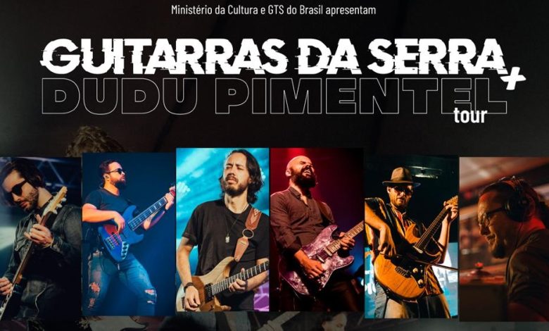 Timbó recebe turnê do Coletivo Guitarras da Serra com participação especial de Dudu Pimentel