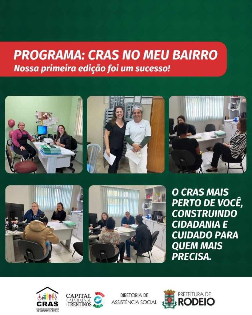 Programa CRAS no meu bairro realiza primeira edição em Rodeio